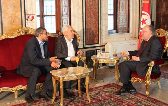 Tunisie – Rencontre entre Rached Ghannouchi et Mustapha Ben Jaâfar 