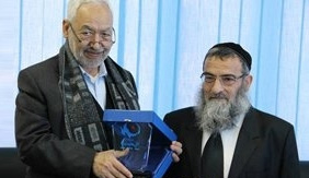 Rached Ghannouchi reçoit le grand rabbin de Tunisie