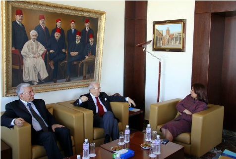 Wided Bouchamaoui reçoit Béji Caïd Essebsi