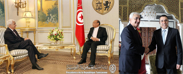 Le ministre indien des Affaires étrangères rencontre Marzouki et Jomâa