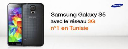  Le Samsung Galaxy S5 disponible chez Orange Tunisie  partir de 179 dinars 