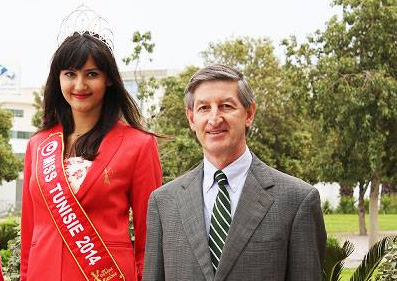 Miss Tunisie reçue par l'ambassadeur des Etats-Unis, Jacob Walles