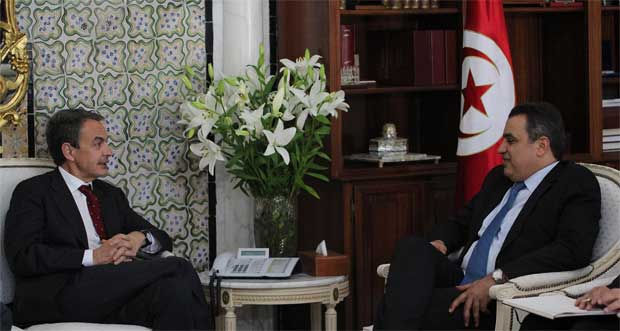 Mehdi Jomâa reçoit José Luis Zapatero