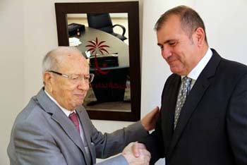 Tunisie - Bji Cad Essebsi rencontre l'ambassadeur gyptien 