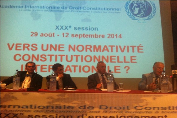 Une session de cours sur la normativité constitutionnelle internationale, inaugurée par Yadh Ben Achour