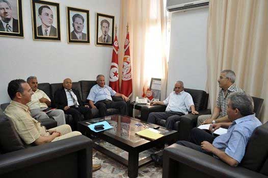 L'Observatoire syndical de l'UGTT au centre d'une rencontre entre Abbassi, Mahfoudh et Ben Hassen