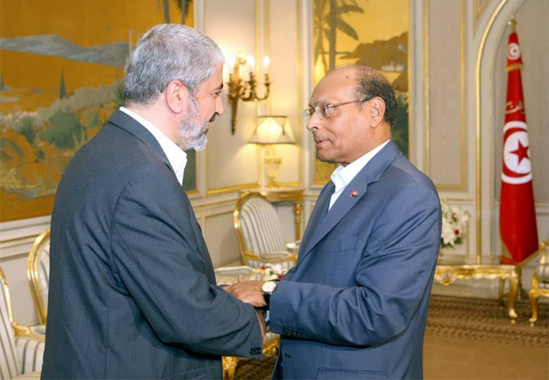 Rencontre entre Moncef Marzouki et Khaled Mechâal, chef du Hamas (vidéo)