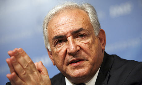 Dominique Strauss-Kahn en visite à Tunis le 23 septembre 