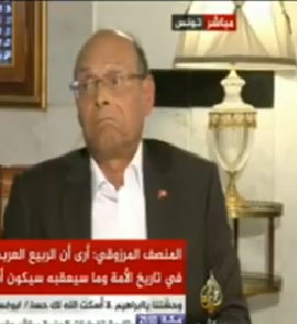 Marzouki  Al Jazeera : oui, oui je resterai prsident ; jamais, jamais, jamais Nidaa ne vaincra ! (vido)