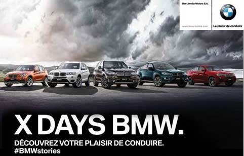 Tunisie - Ben Jema Motors annonce les BMW X DAYS du 3 au 9 novembre 2014