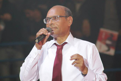 Moncef Marzouki en cravate: le bout de tissu qui rapporterait des voix!