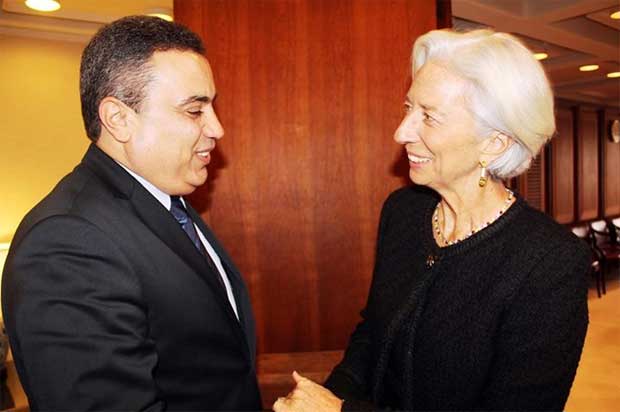 Jomâa rencontre Lagarde et Jim Yong Kim qui lui réaffirment le soutien du FMI et de la BM pour la Tunisie