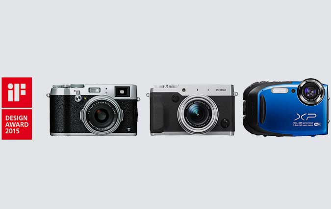 Les Fujifilm X100T, X30 et FinePix XP70 reoivent chacun un Prix IF Product Design 2015
