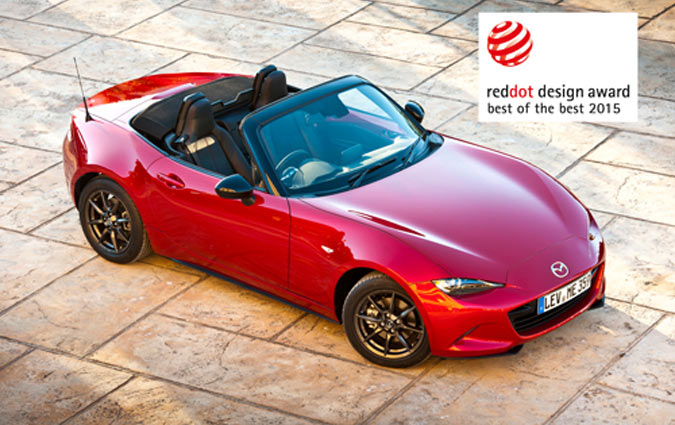 Trois nouveaux modles Mazda dcrochent le Red Dot 2015