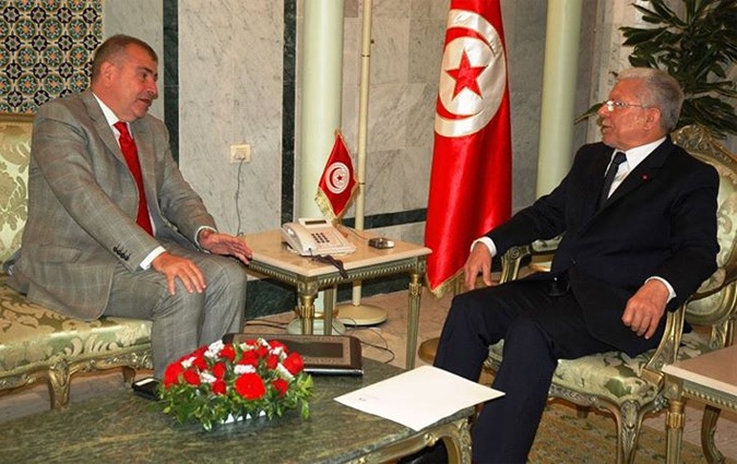 Taieb Baccouche reoit l'ambassadeur d'Egypte en Tunisie