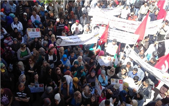 Fte du travail : Des manifestations  l'avenue Habib Bourguiba et  la place Mohamed Ali
