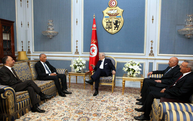 Bji Cad Essebsi reoit les premiers prsidents des Cours des comptes et de cassation