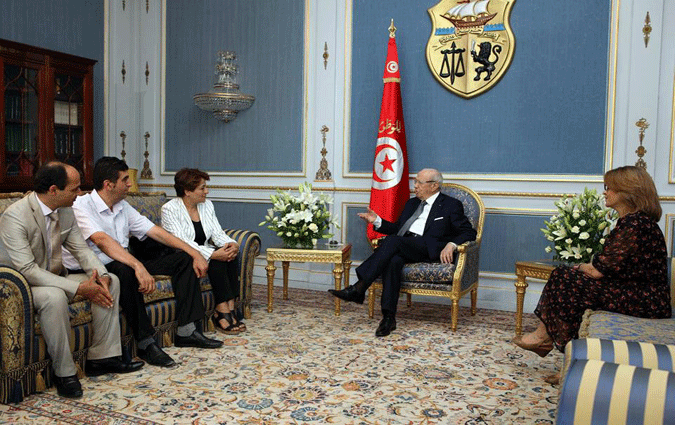 Bji Cad Essebsi reoit une dlgation de l'AMT