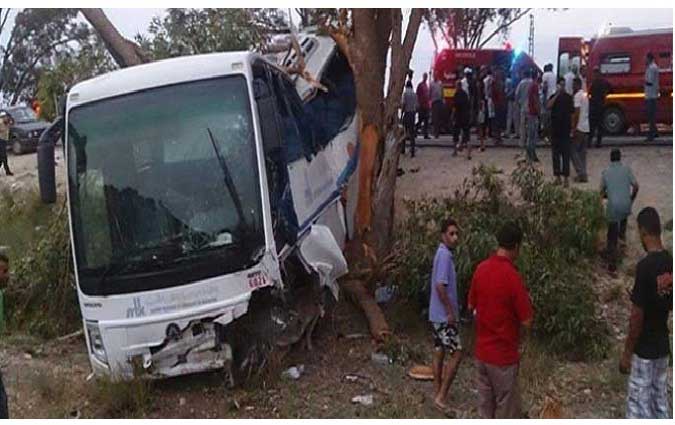 Kasserine - Accident de la route : 21 blesss dont 3 grivement