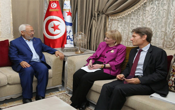 Rached Ghannouchi reoit les deux Secrtaires d'Etat adjoints US