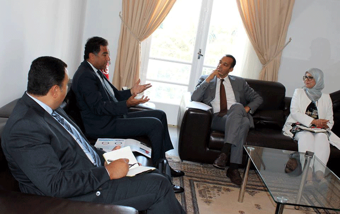 Yassine Brahim s'entretient avec le secrtaire gnral de l'UPM