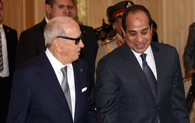 Bji Cad Essebsi reu par son homologue gyptien