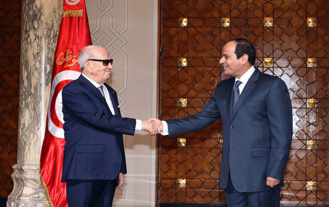 Bji Cad Essebsi lude la visite de Moncef Marzouki en Egypte