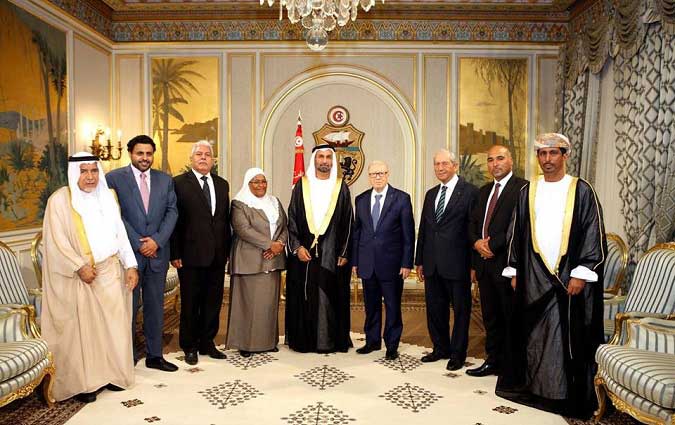 Bji Cad Essebsi accueille les membres du Parlement arabe