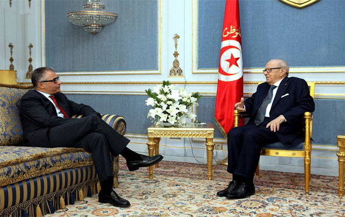 Mohsen Marzouk et Rached Ghannouchi reus au palais de Carthage