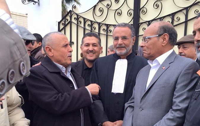 Moncef Marzouki au tribunal militaire pour soutenir Abderraouf Ayadi
