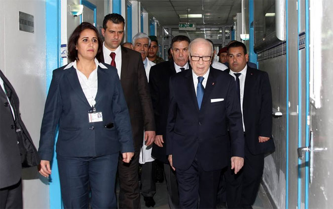 Bji Cad Essebsi au chevet de Habib Essid