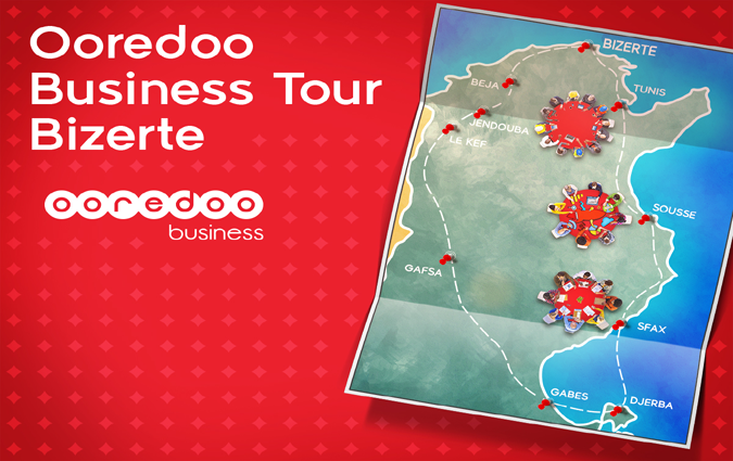 Ooredoo Business Tour fait tape  Bizerte