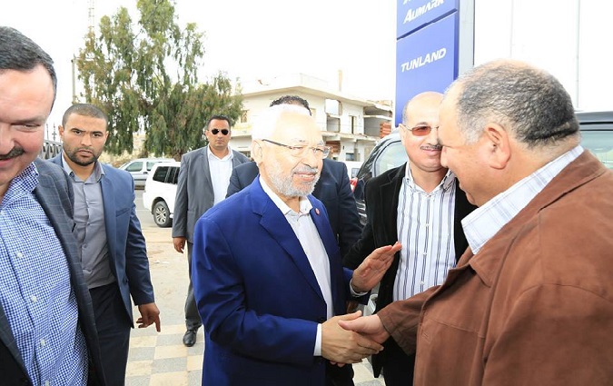 Photos de Rached Ghannouchi aprs son accident de voiture