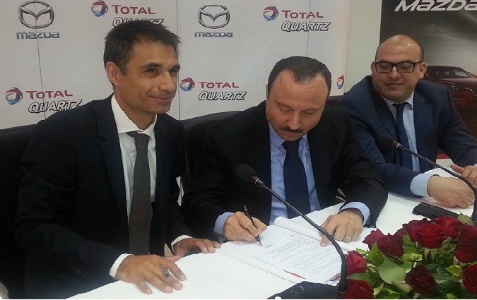 Partenariat entre Mazda et Total Tunisie concernant les lubrifiants Total Quartz