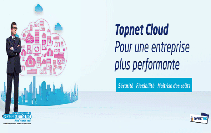 Topnet Cloud : Un nouveau portail pour la vente des solutions Cloud en ligne