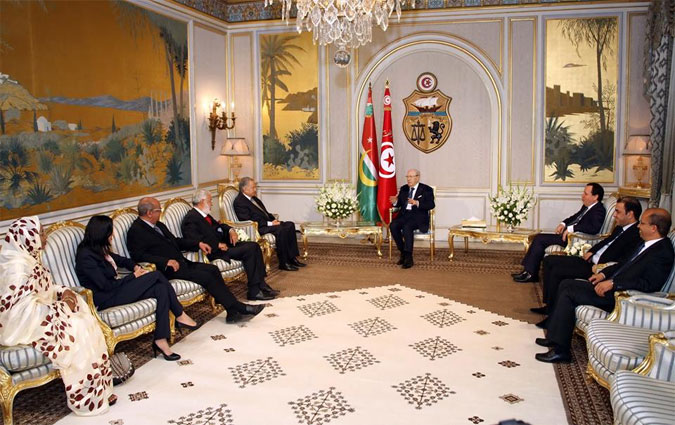 Bji Cad Essebsi reoit les ministres des Affaires trangres de l'UMA