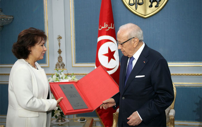 Bji Cad Essebsi reoit Sihem Ben Sedrine
