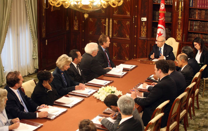 Bji Cad Essebsi reoit une dlgation de dputs du Congrs Amricain

