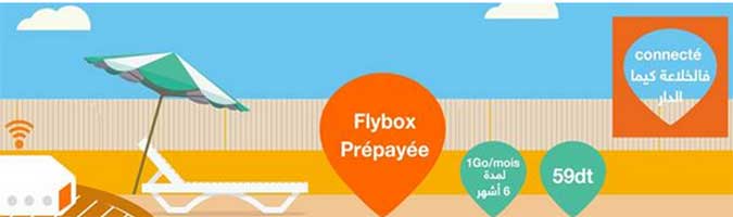 Orange lance la Flybox 3G prpaye  59 DT seulement