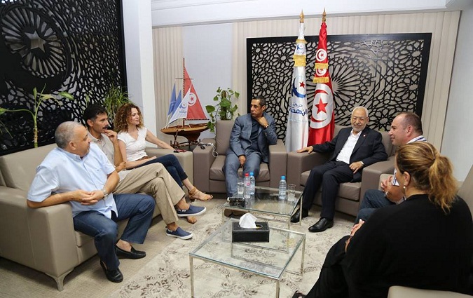 Rached Ghannouchi reoit des reprsentants de la scne sportive tunisienne 