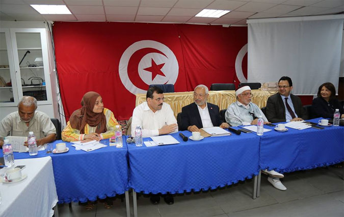 Ghannouchi prside la runion du bureau excutif d'Ennahdha  propos du nouveau gouvernement
