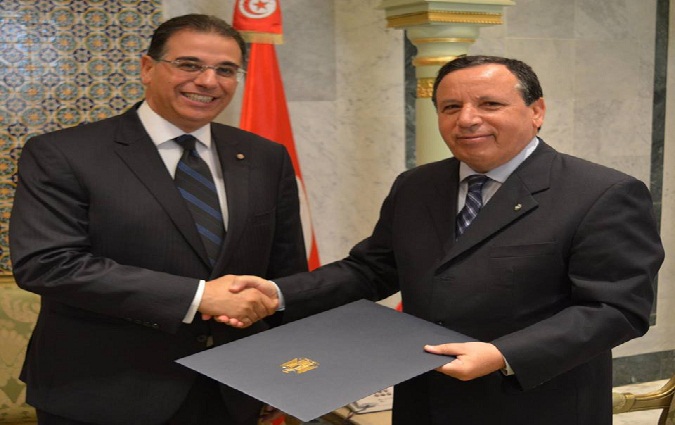 Khemaies Jhinaoui reoit le nouvel ambassadeur d'Egypte en Tunisie