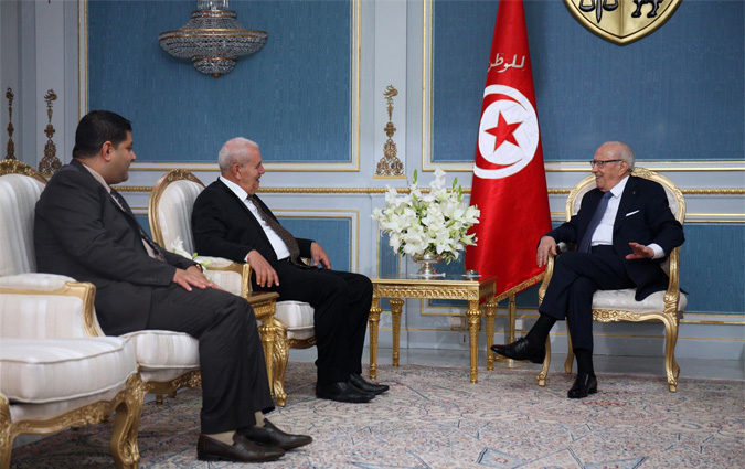 Bji Cad Essebsi reoit les dputs Mustapha Ben Ahmed et Walid Jalled

