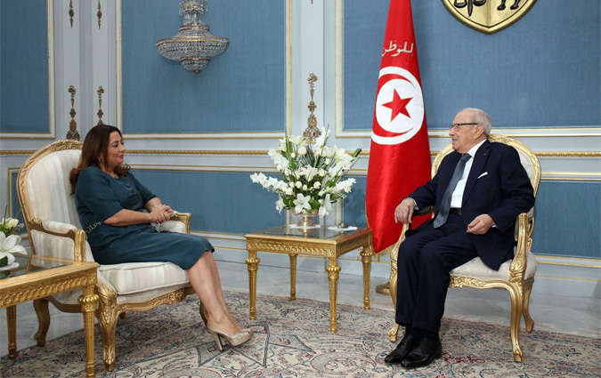 Rencontre entre Bji Cad Essebsi et Wided Bouchamaoui

