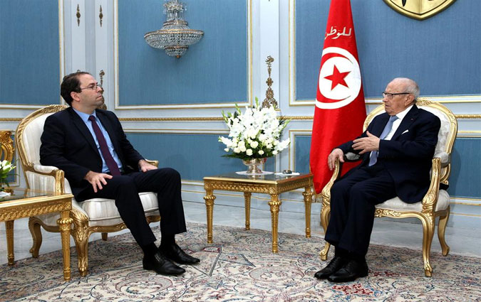 Youssef Chahed examine avec Bji Cad Essebsi le programme des visites officielles