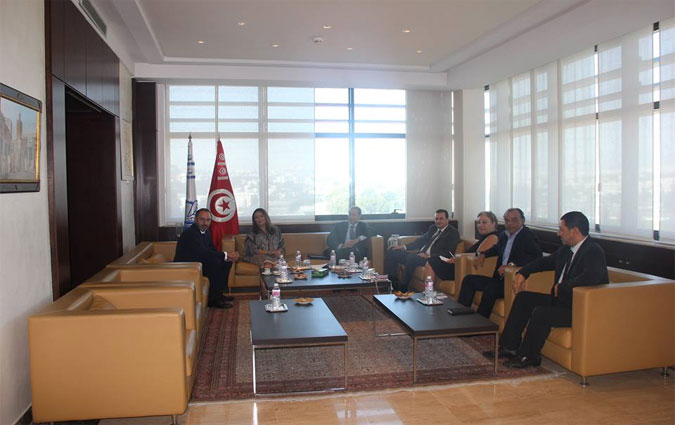 Entretien entre Wided Bouchamaoui et l'ambassadeur de l'Union europenne en Tunisie
