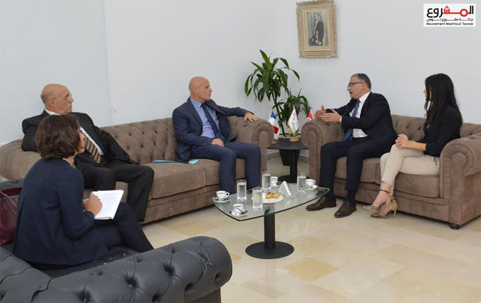 Mohsen Marzouk reçoit l'ambassadeur de France en Tunisie