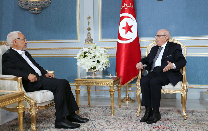 Bji Cad Essebsi et Rached Ghannouchi discutent de la situation du pays et de la Loi de finances 2017


