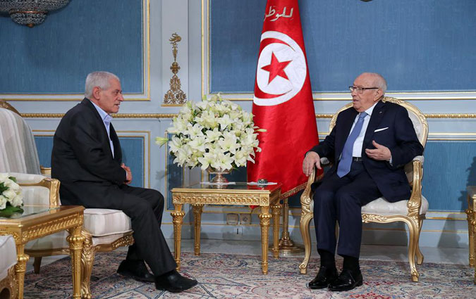 Bji Cad Essebsi reoit Houcine Abassi  Carthage