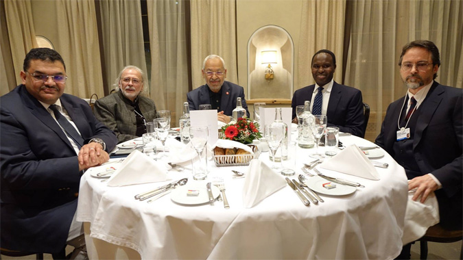 En photos : le voyage de Rached Ghannouchi  Davos

